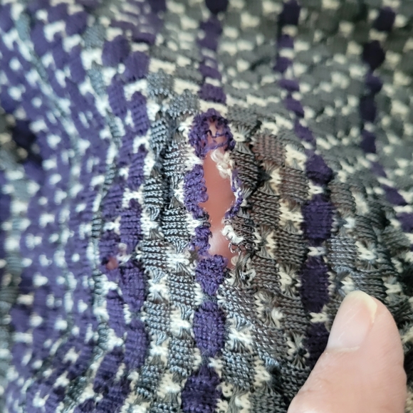 Missoni Striped Crochet Knit Scarf - Picture 2 of 4